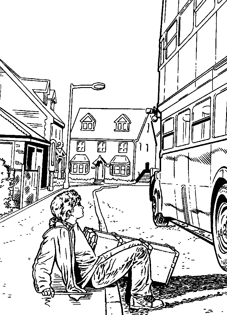 Coloring page harry potter and the prisoner of azkaban